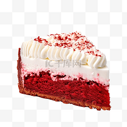 纸杯蛋糕水果图片_适合聚会时间的红色天鹅绒切片蛋