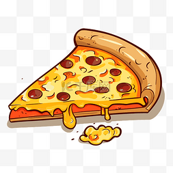 卡通披萨奶酪图片_奶酪披萨剪贴画 卡通 卡通披萨片 