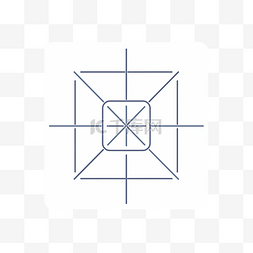 几何形状矢量的方形图标