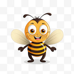 九月二十图片_卡通蜜蜂 PNG