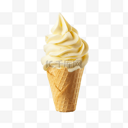 黄色的奶油图片_黄色软冰淇淋