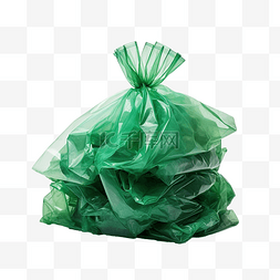 世界材料图片_绿色再生塑料袋为世界使用塑料替