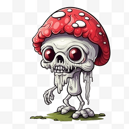 cg人物3图片_可爱的僵尸蘑菇卡通人物