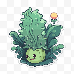 Veggiestickers 可爱的蔬菜贴纸剪贴画