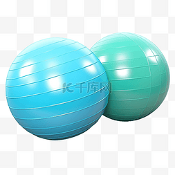 两个健身球