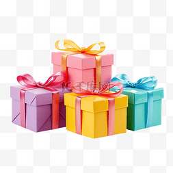 五顏六色的禮品盒