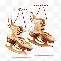 悬挂式溜冰鞋 向量