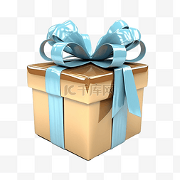 盒子的包装图片_带蝴蝶结的包装礼物的 3d 模型