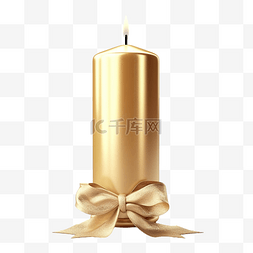金色优雅蜡烛