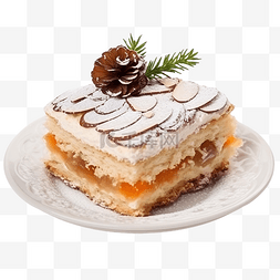 传统斯洛伐克和捷克圣诞蛋糕 viano