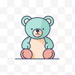 可爱泰迪熊图片_代表可爱泰迪熊的图标 向量