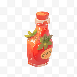 瓶塑料图片_打开番茄酱瓶