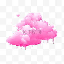 粉红云像素风格