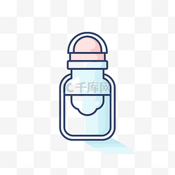 婴儿奶瓶图标矢量图