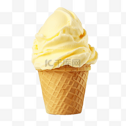 黃色冰淇淋