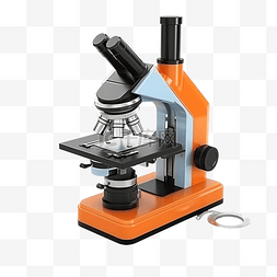 光学测试图片_教育对象显微镜图 3d