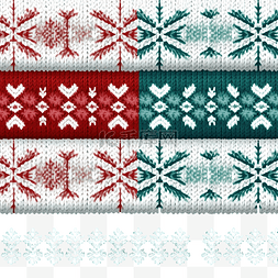 工艺功法图片_针织圣诞无缝图案设置不同的颜色
