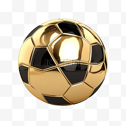金色足球图片_3d 渲染连续金色足球旋转透视图