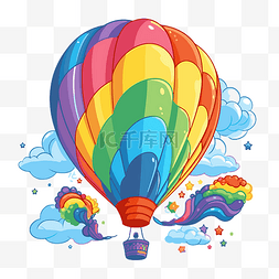 彩虹氣球 向量