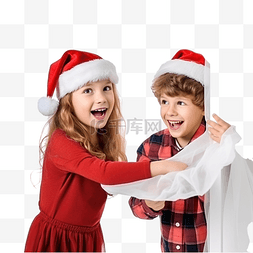 男孩在厨房图片_穿着圣诞老人帽子和圣诞服装的男