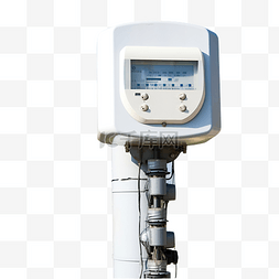 工业电气图片_家庭用户的电表安装在路边的高压