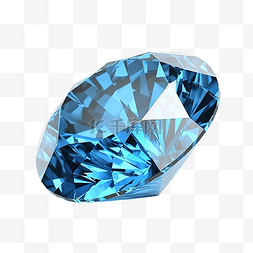 蓝色宝石图片_蓝色钻石石