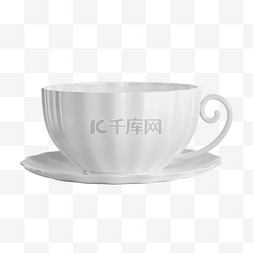 精致陶瓷图片_咖啡杯3d白色精致