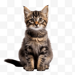 纯色背景的 java 小猫照片