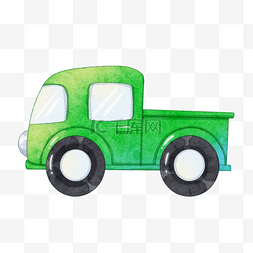 绿色皮卡小汽车