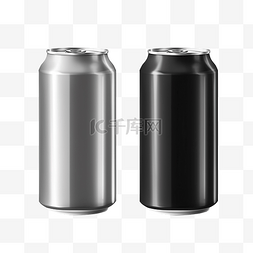 可乐铝罐图片_现实罐黑色用于模拟苏打水可以模