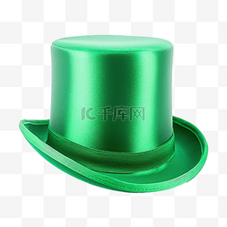 小妖精绿色高顶帽子圣帕特里克节