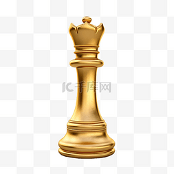 白色的棋子图片_白色背景上金色国王棋子的 3d 渲