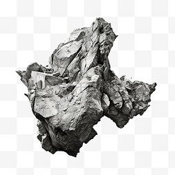 沙漠的山图片_巨型岩石 AI 生成