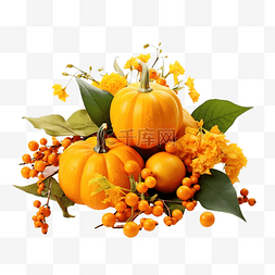 安排表图片_感恩节安排与橙色南瓜雪莓叶黄色