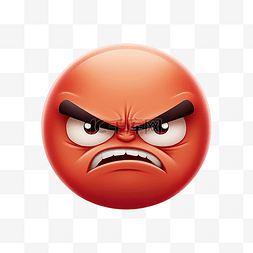 愤怒的脸表情符号png文件