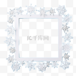 冬季表框图片_圣诞组合物，框架由柔和的蓝色表