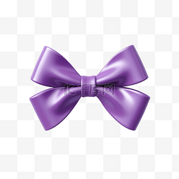 女人节礼物图片_可爱的卡通 3d 紫色蝴蝶结万圣节