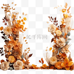 植物花卉秋季背景秋季秋季感恩节
