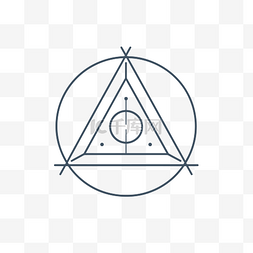 三角形魔法符号塔罗牌符号矢量平