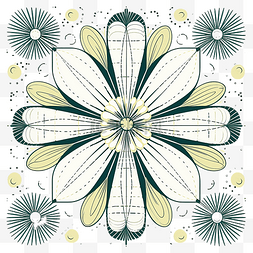 菊花抽象图片_花 方形 线性 groovy 雏菊花