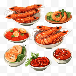配菜辣椒图片_一套辣椒虾源和炸鲭鱼是著名的泰
