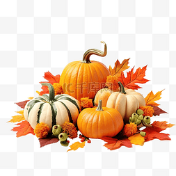 秋天或感恩节假期安排与南瓜和秋