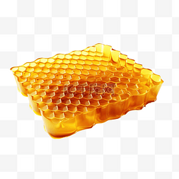 蜂蜜水彩图片_蜂窝元素 PNG