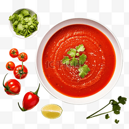 碗的蔬菜图片_传统墨西哥番茄汤