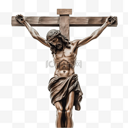 耶稣基督挂在十字架上