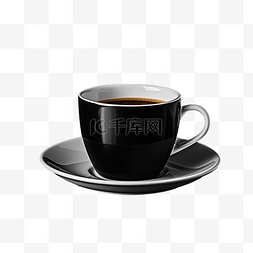 黑色咖啡杯图片_一杯黑色咖啡
