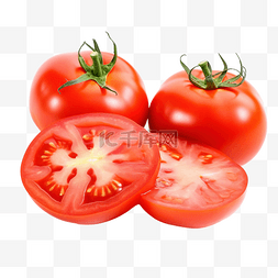 新鲜半个西红柿