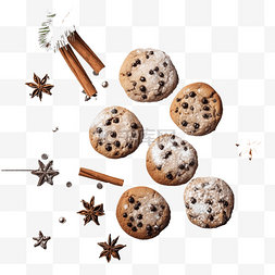 巧克力木板图片_圣诞巧克力饼干