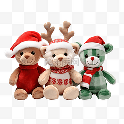 爱情小物图片_商店货架上的毛绒圣诞玩具供应