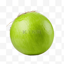 绿色果汁图片_孤立的绿色椰子